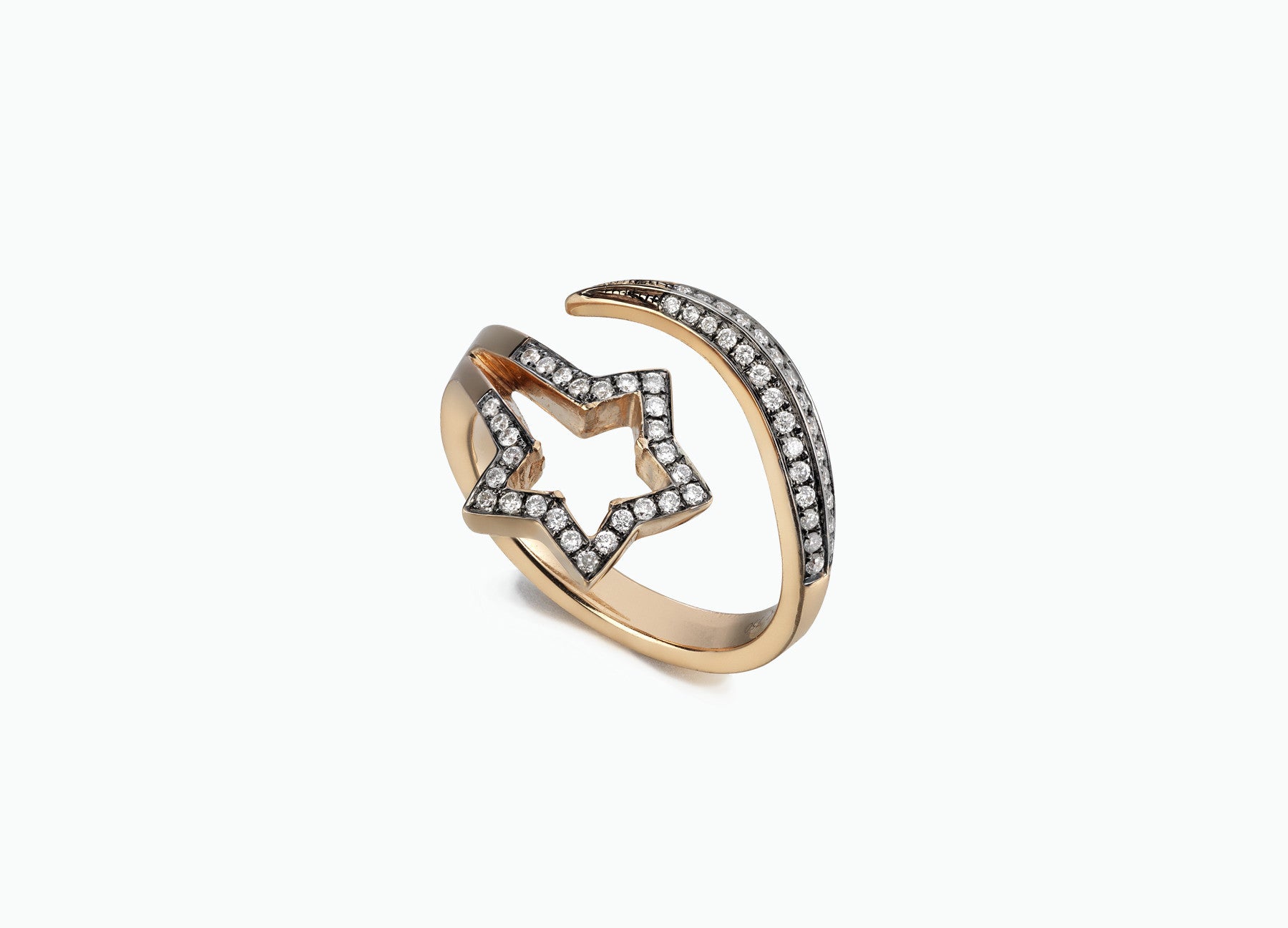 BLACK STAR SINGLE STAR RING
