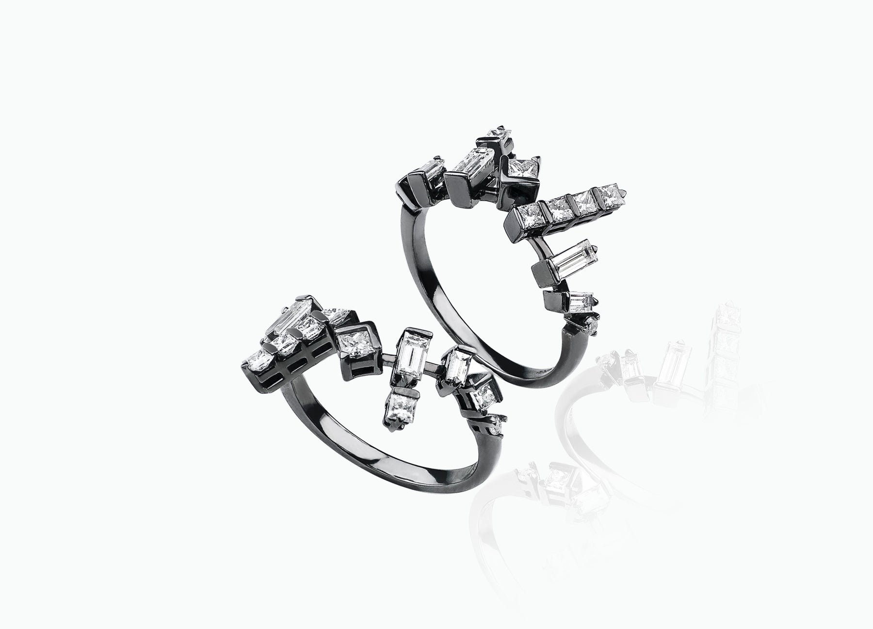 COSMIC PAIR OF STACKING RINGS