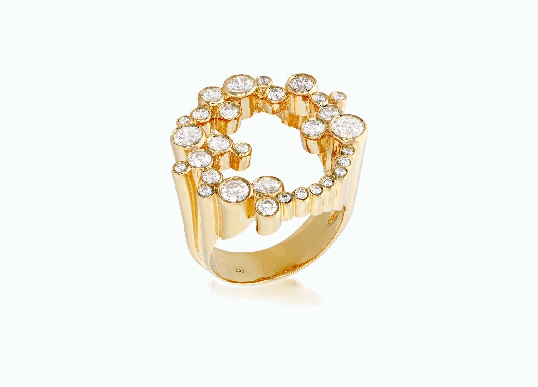 DIAMOND BUBBLE RING