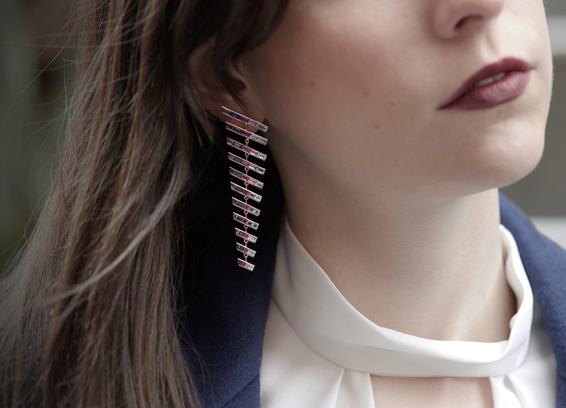 ELECTRIC NIGHT BLADE RUNNER DROP EARRINGS