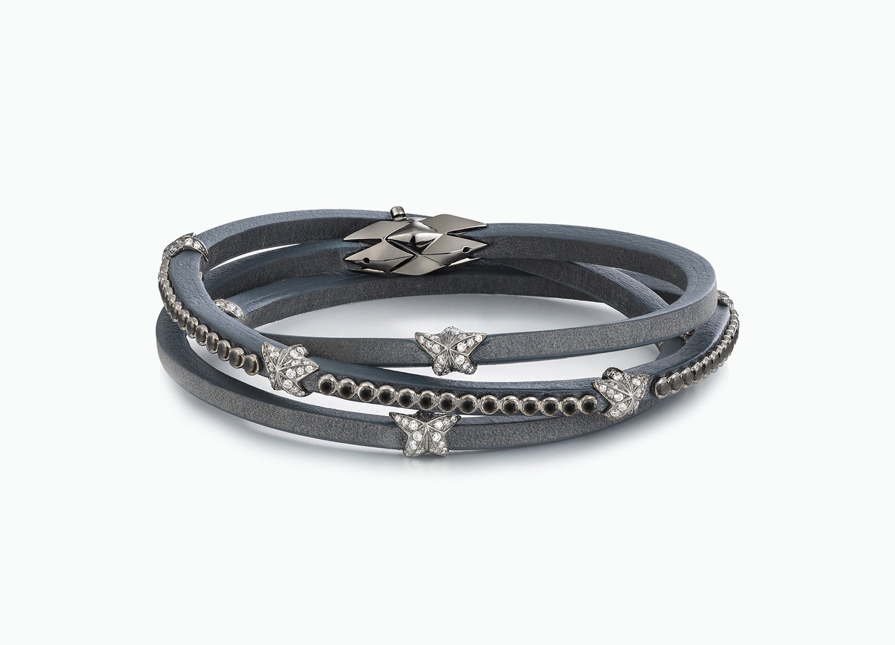 WRAP BRACELETS HERITAGE EARL GREY TRIPLE WRAP B/W