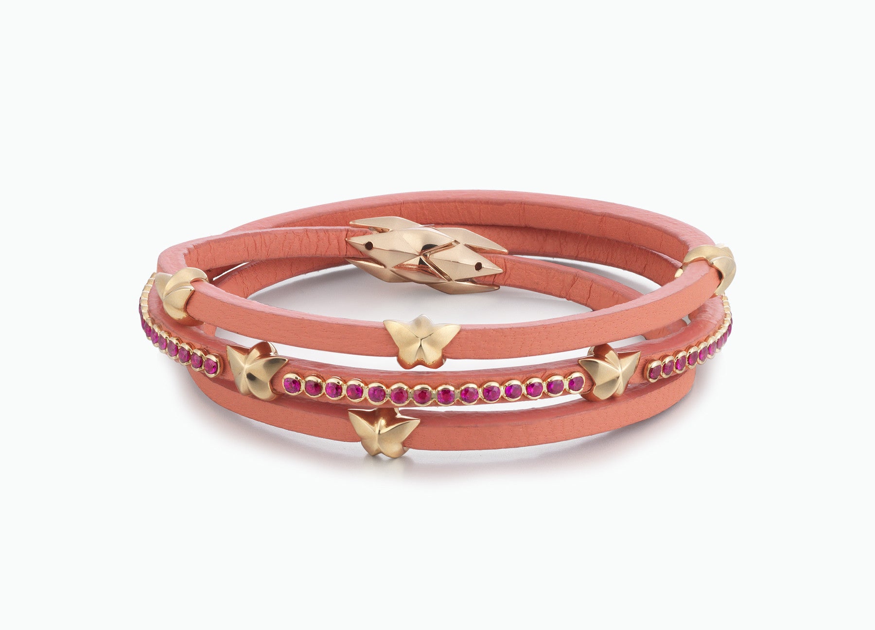 WRAP BRACELETS RESORT PEACH TRIPLE WRAP