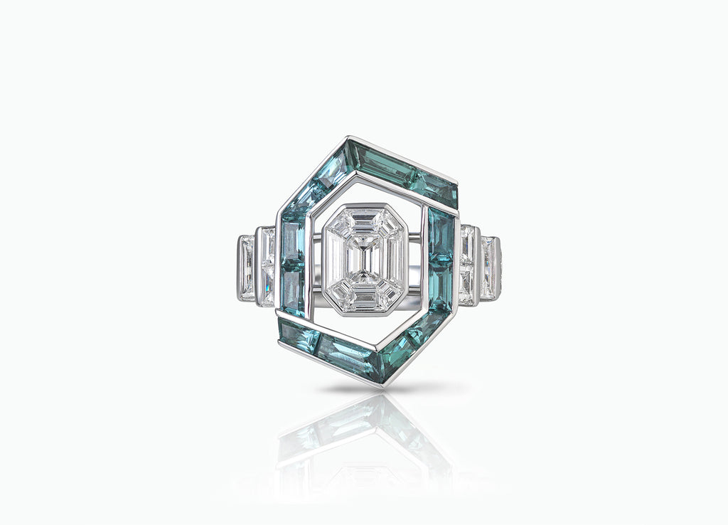 Invisible Set Illusion Diamond Engagement Ring - Tomasz Donocik