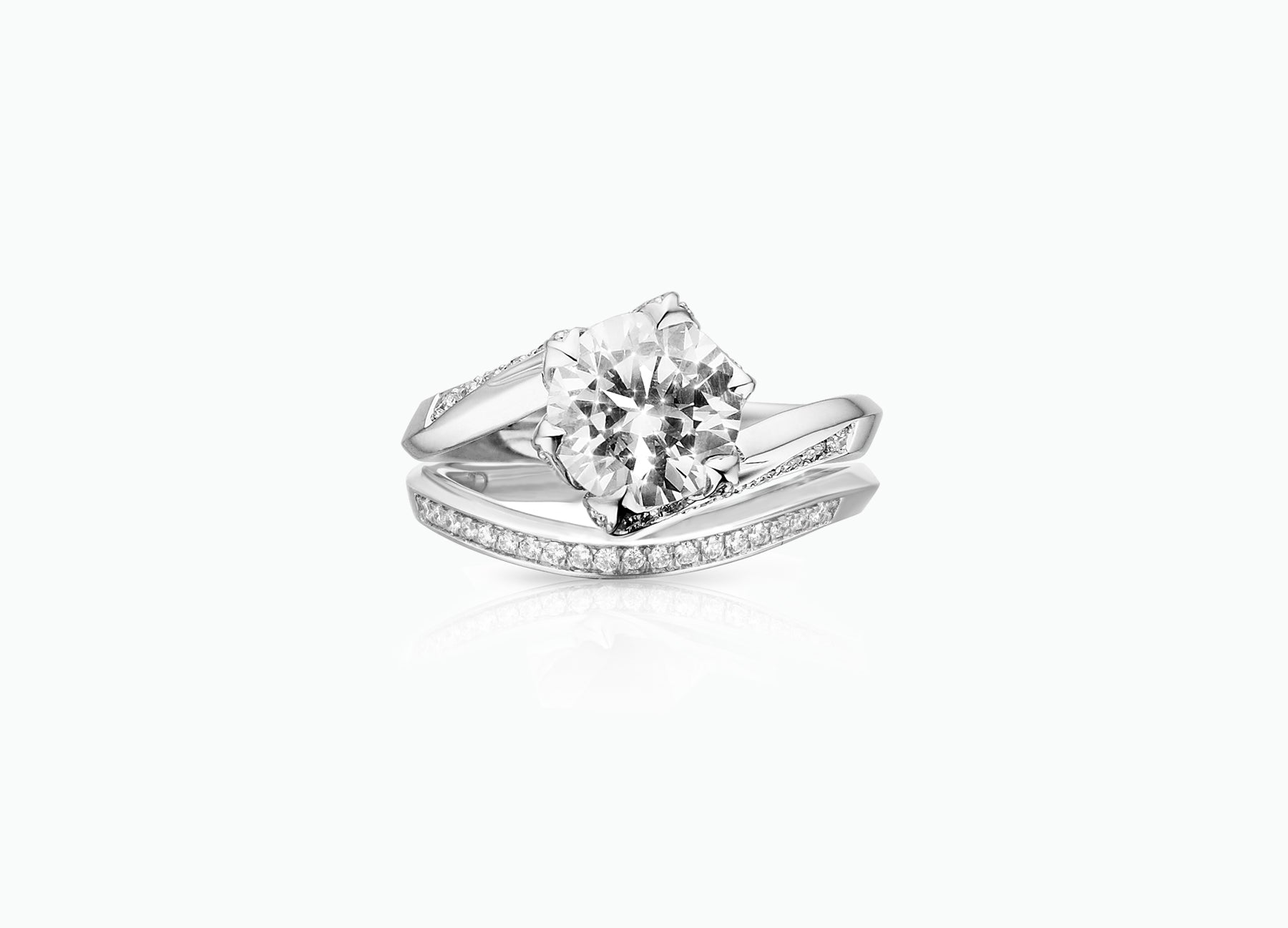 LILY PAD WEDDING BAND PLATINUM