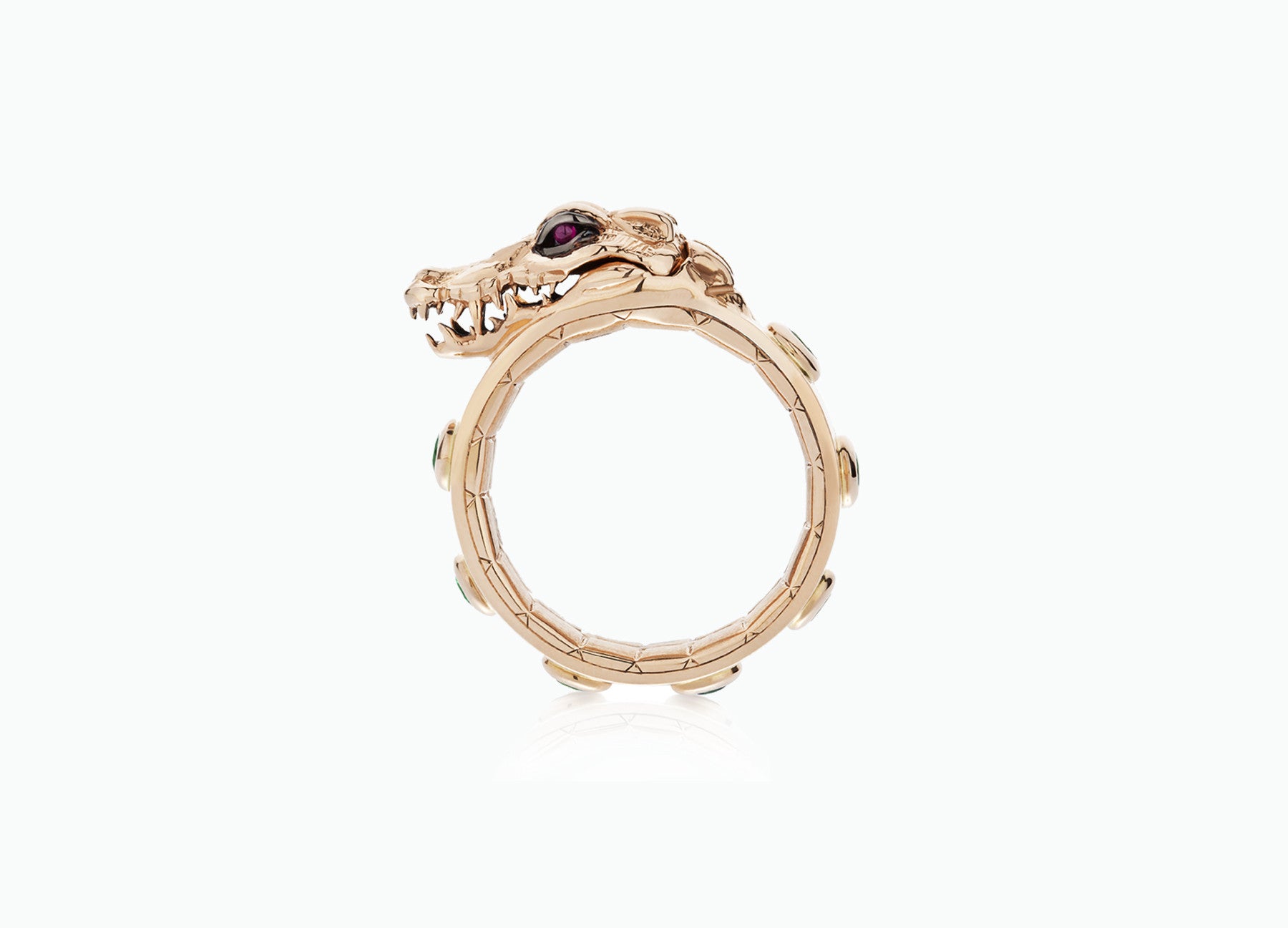 Crocodile Gold Ring