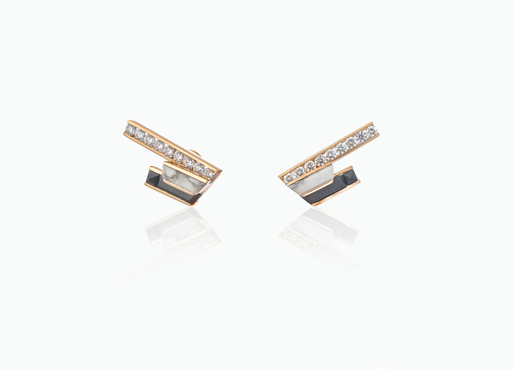 STELLAR DUSK STUD EARRINGS WITH EAR JACKETS