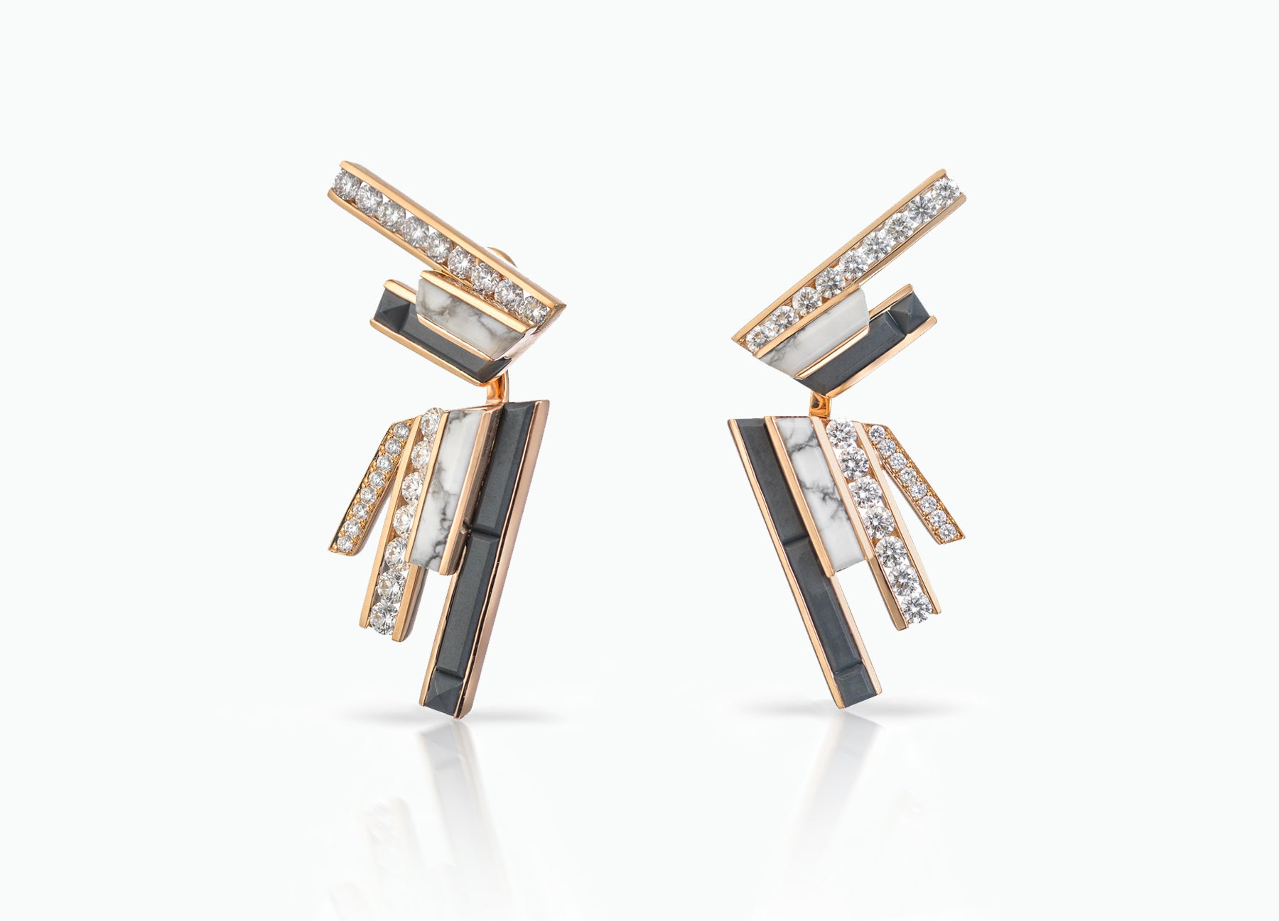 STELLAR DUSK STUD EARRINGS WITH EAR JACKETS