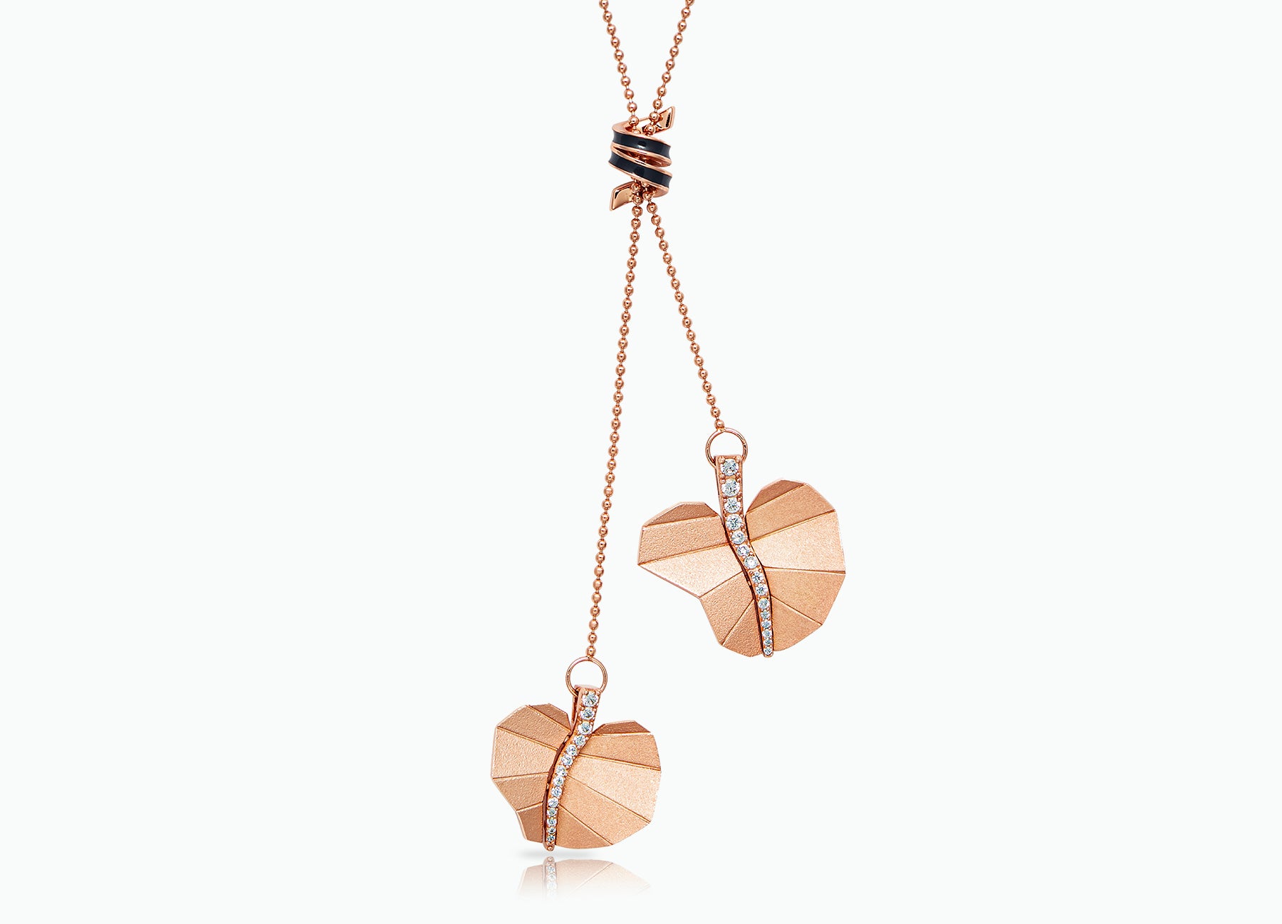Double Round Busia Leaf Necklace